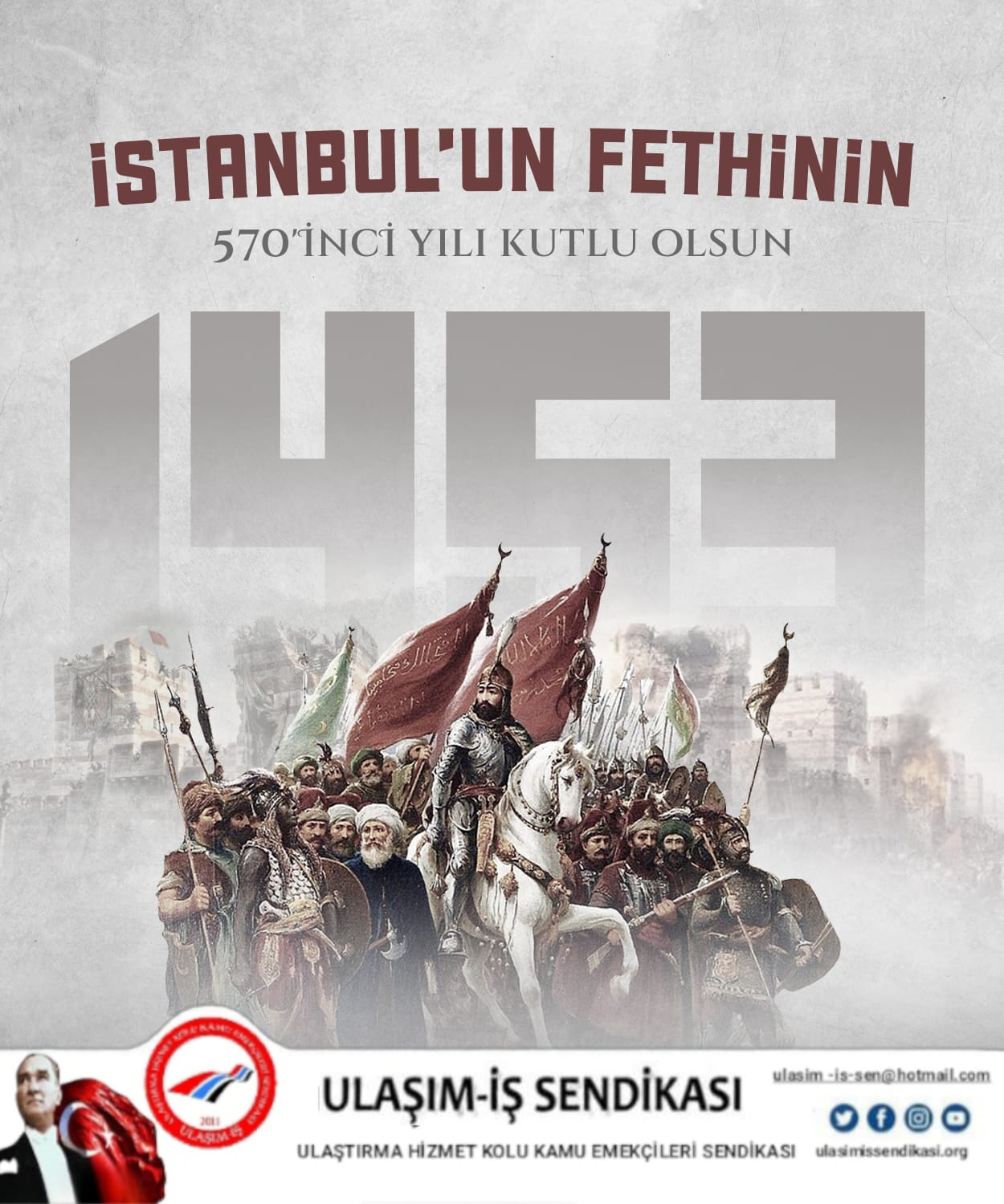 İstanbul fethinin 570 yılı kutlu olsun