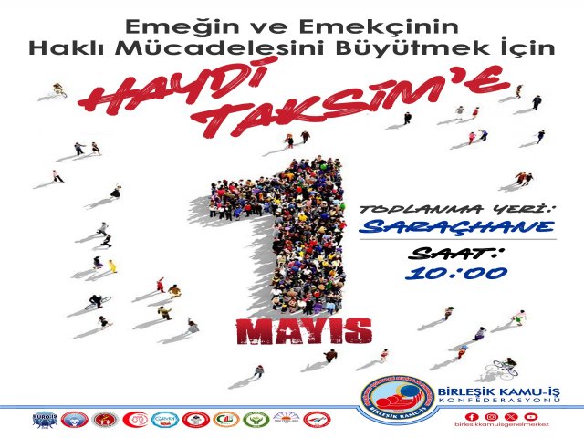 1 Mayıs Emek ve Dayanışma Günü 